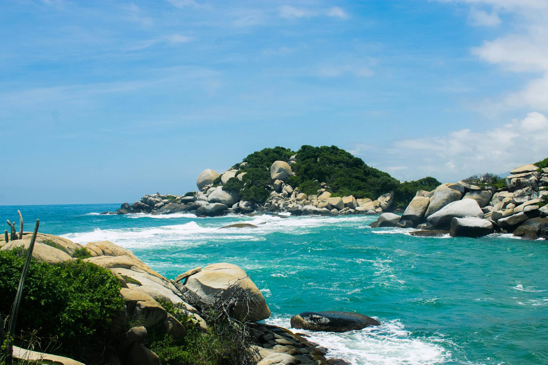 landscape with rocky islands